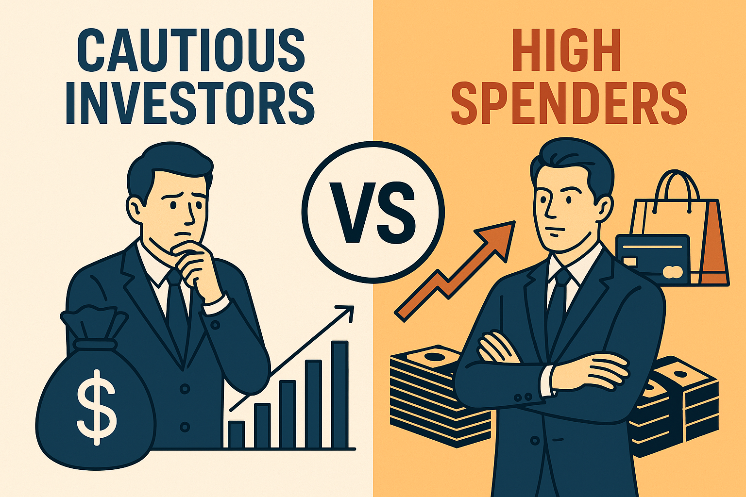 Cautious Investors vs. High Spenders