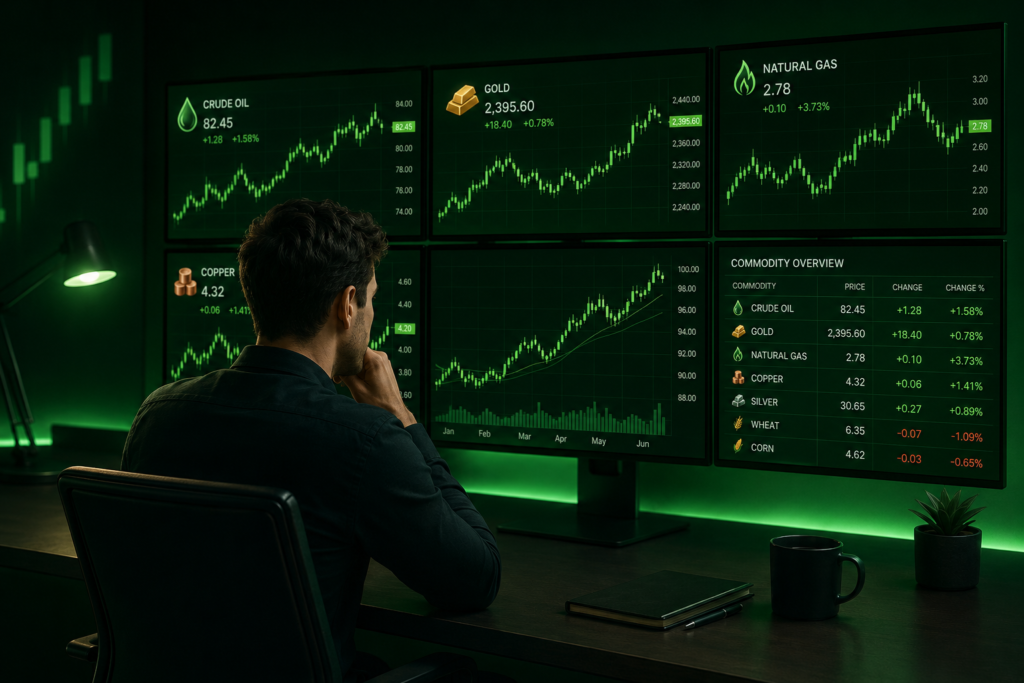 commodity prices today